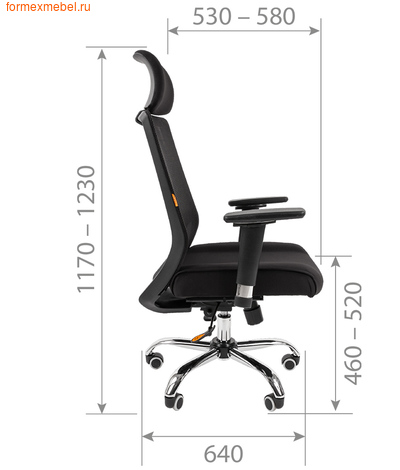 Компьютерное кресло Chairman СН-555Lux (фото, вид 1)