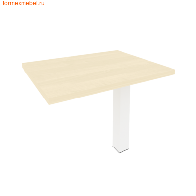 Брифинг-приставка Рива для прямоугольного стола KB-4 (фото, опора белая)