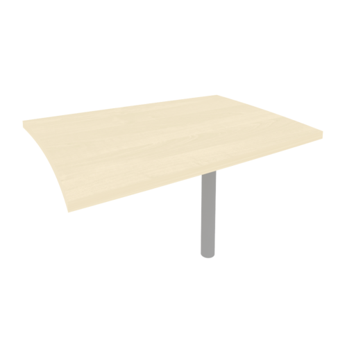 Брифинг-приставка Рива для криволинейного стола KB -1