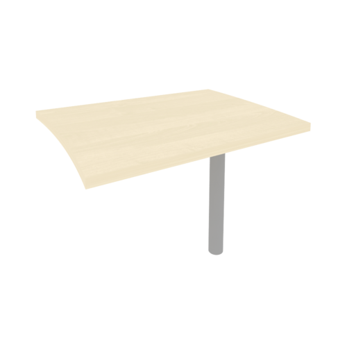 Брифинг-приставка Рива для криволинейного стола KB-3