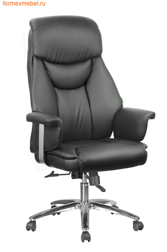 Кресло руководителя Рива RCH 9501 (экокожа) экокожа черная  (фото)