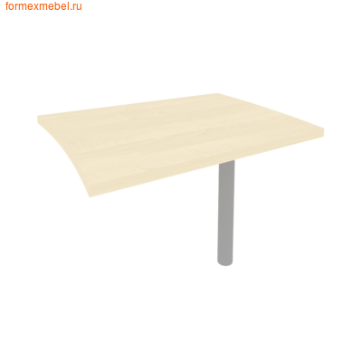 Брифинг-приставка Рива для криволинейного стола KB-3  клен (фото)