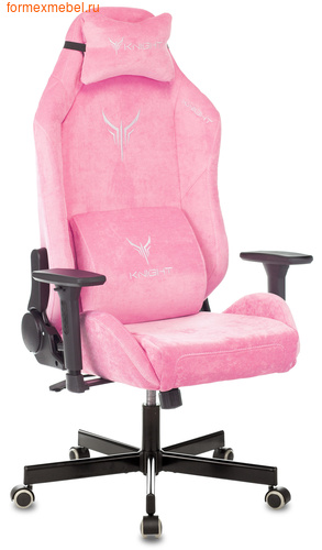 Компьютерное игровое кресло Бюрократ Knight N1 Knight N1 Fabric розовый Velvet 36 (фото)