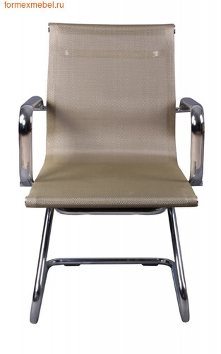 Кресло для посетителей офисное Бюрократ CH-993 Low-V Беж, золотистая сетка (фото)