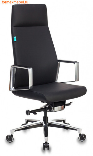 Кресло руководителя Бюрократ JONS кожа черная (фото)