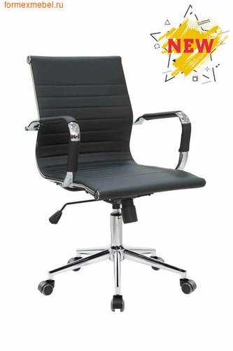 Компьютерное кресло Рива RCH 6002-2SE черное (фото)