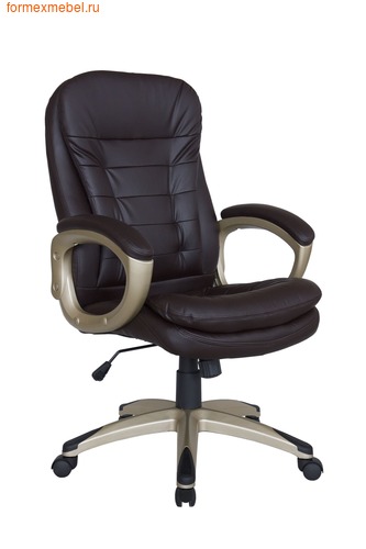 Кресло руководителя Рива RCH 9110 коричневое (фото)