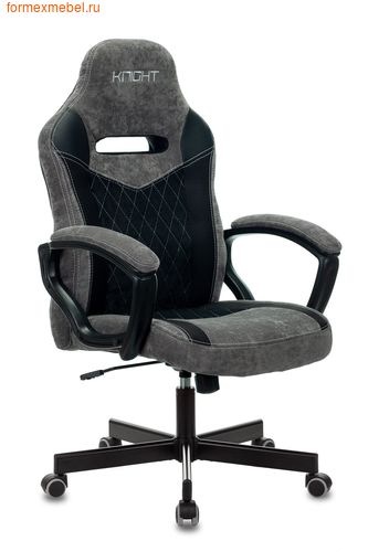 Компьютерное игровое кресло Бюрократ Zombie VIKING 6 KNIGHT Zombie VIKING 6 KNIGHT Fabric серый/черный с подголов. крестовина металл (фото)