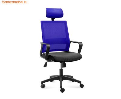 Компьютерное кресло NORDEN БИТ Бит  спинка синяя (фото)