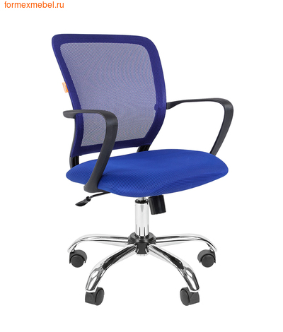 Компьютерное кресло Chairman CH-698 Chrome синее  (фото)