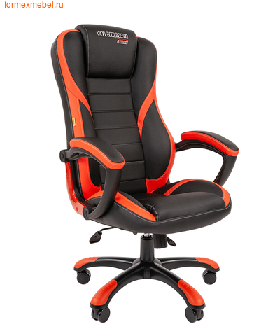 Компьютерное игровое кресло Chairman Game 22 черное с красным (фото)